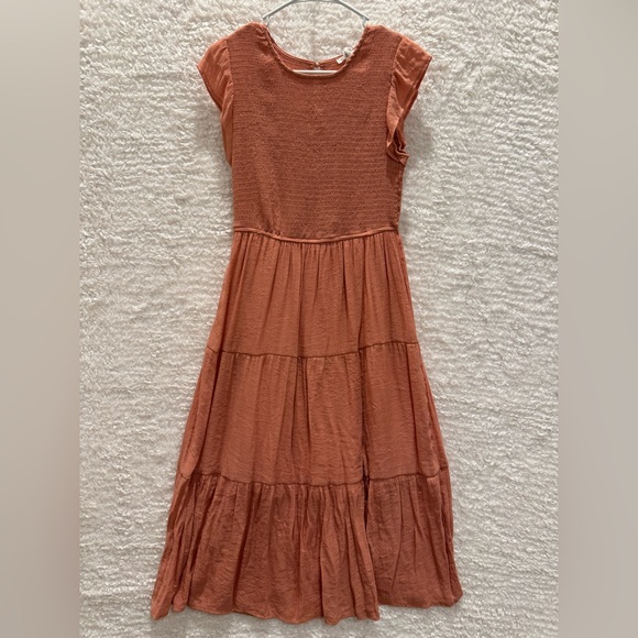 August Sky Dresses & Skirts - August Sky Terracotta Sleeveless dress butterfly sleeve